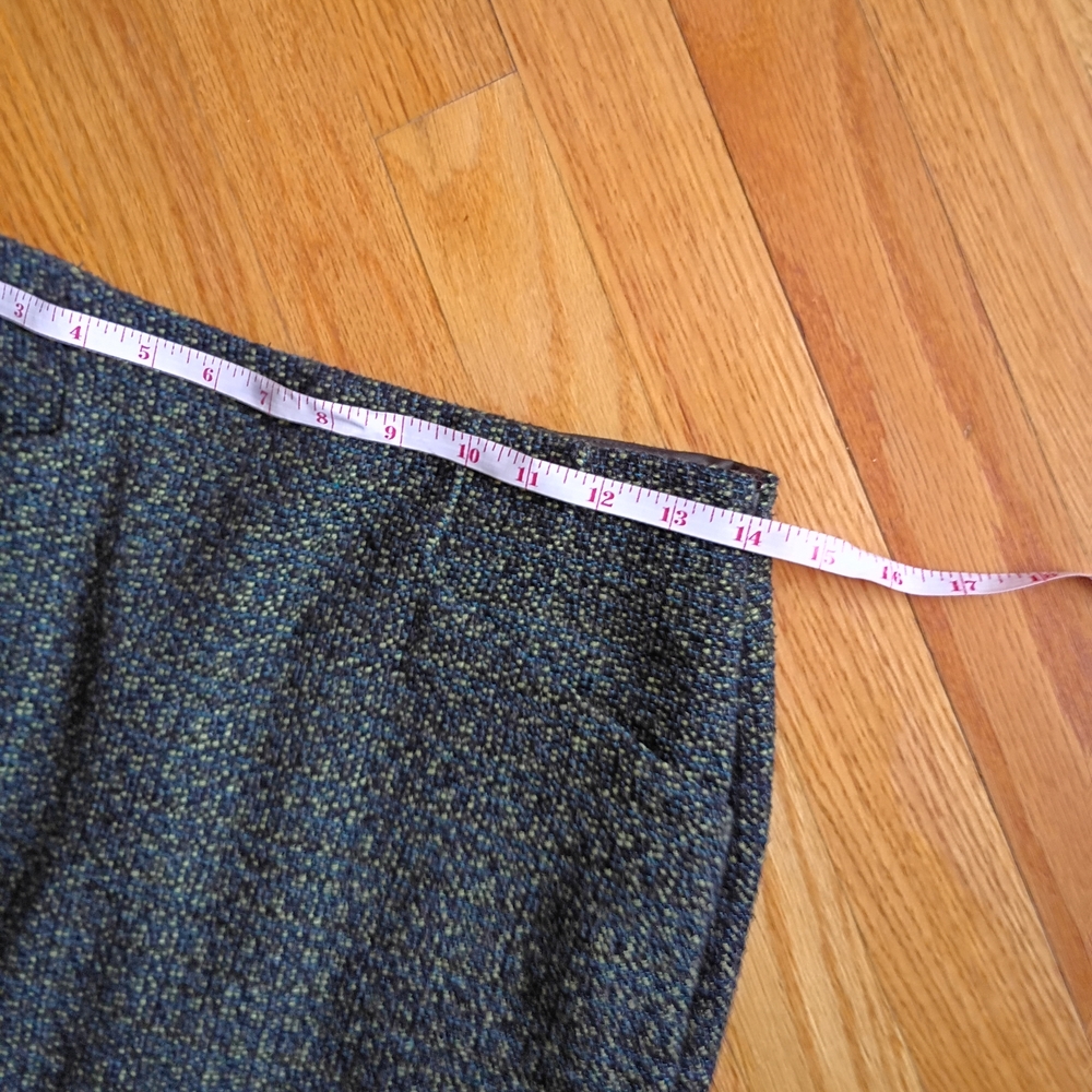 Vintage Outback Red Skirt Women Size 0 Green Mini Lined Pockets - Picture 8 of 15